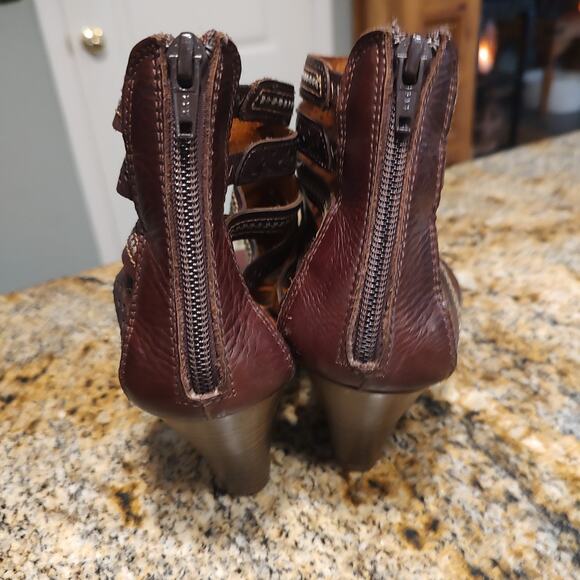 Pikolinos Brown Strappy Heeled Sandals Size 41 Naturally US 10 - Picture 10 of 13